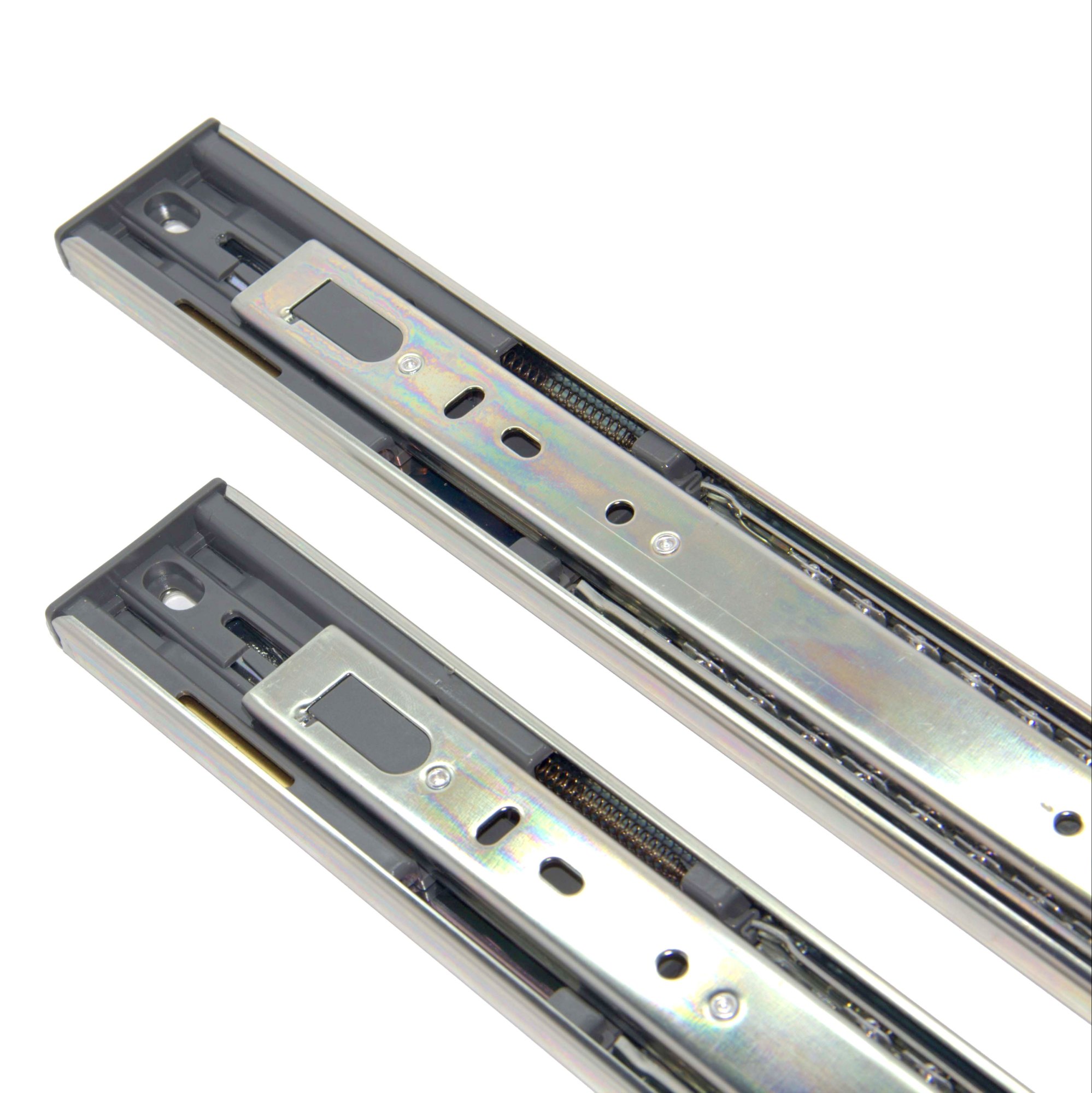 Soft-close drawer channels